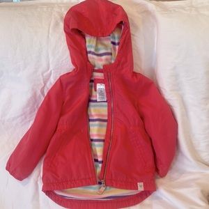 2/$20 Toddlers size 3T zip up, fleece lined jacket.